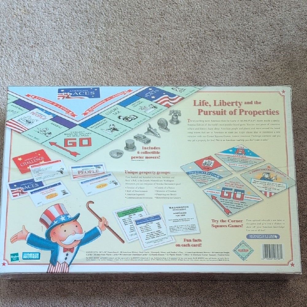 Monopoly America Special Edition Board Game - Picture 3 of 3